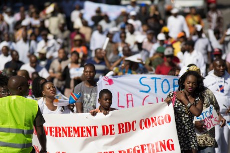Demonstratie Congolezen, Brussel, 2012